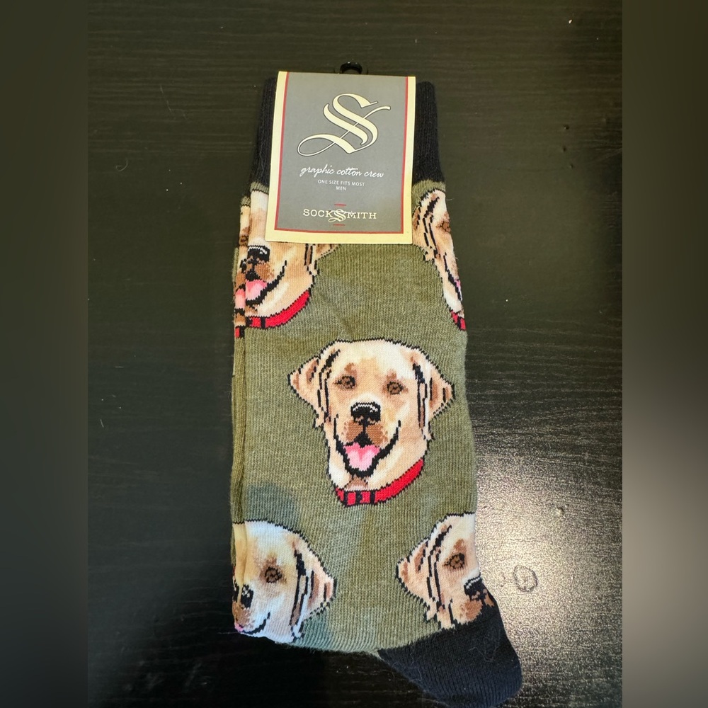 NWT Socksmith Labrador Socks - men’s size 10-13